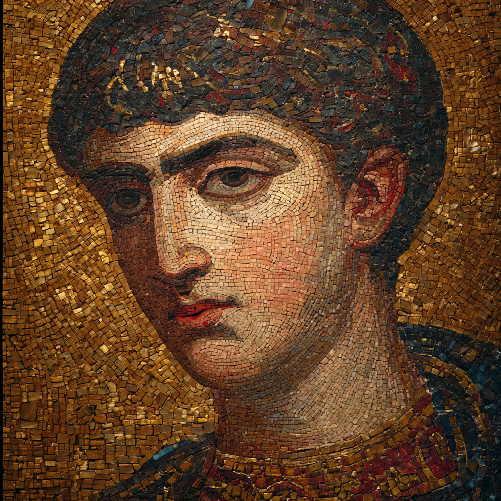 Byzantine portrait 2 — AI generated image for website use, optimized for SEO