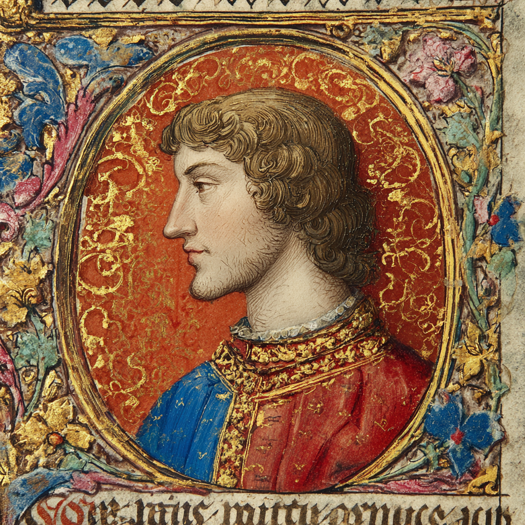 Medieval Illuminated portrait 2 — AI generated image for website use, optimized for SEO