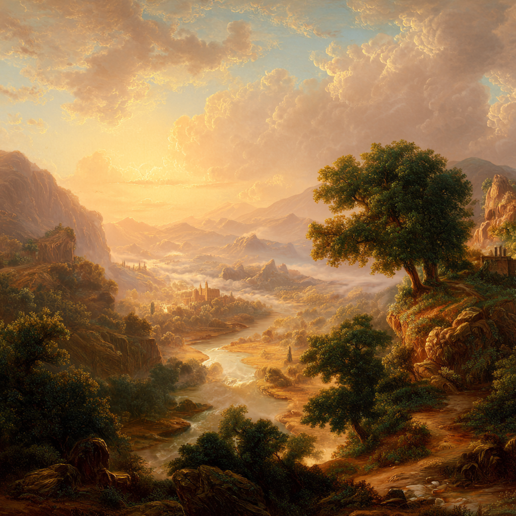 Renaissance landscape 2 — AI generated image for website use, optimized for SEO