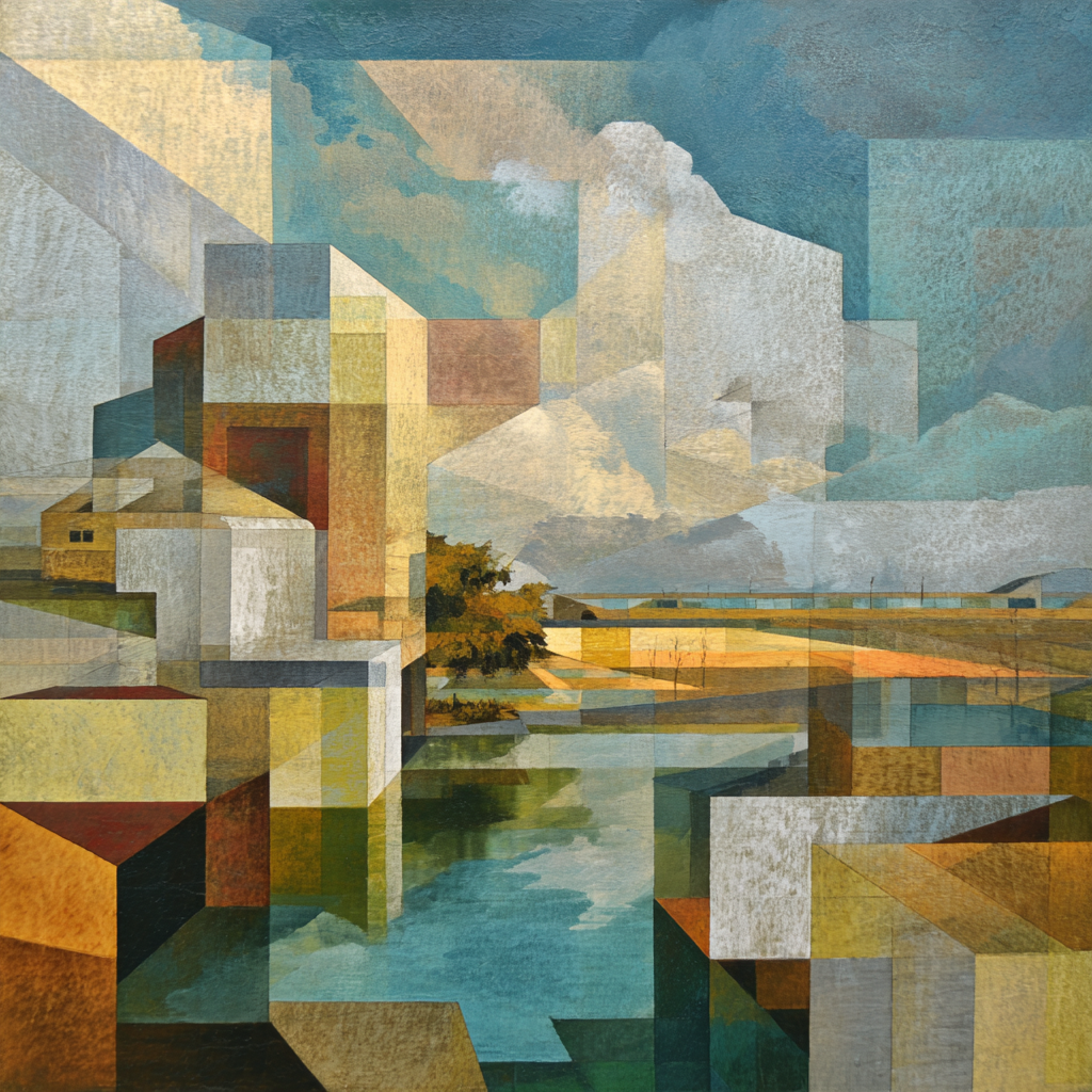 Cubism landscape 1 example