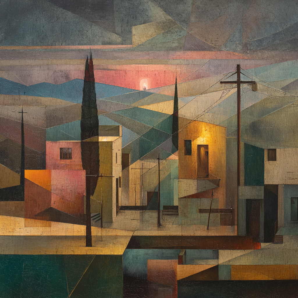 Cubism landscape 2 example