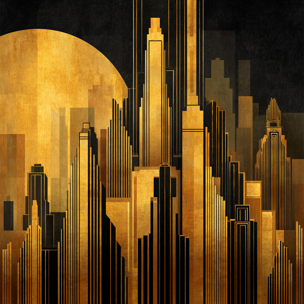 Art Deco landscape 2 example