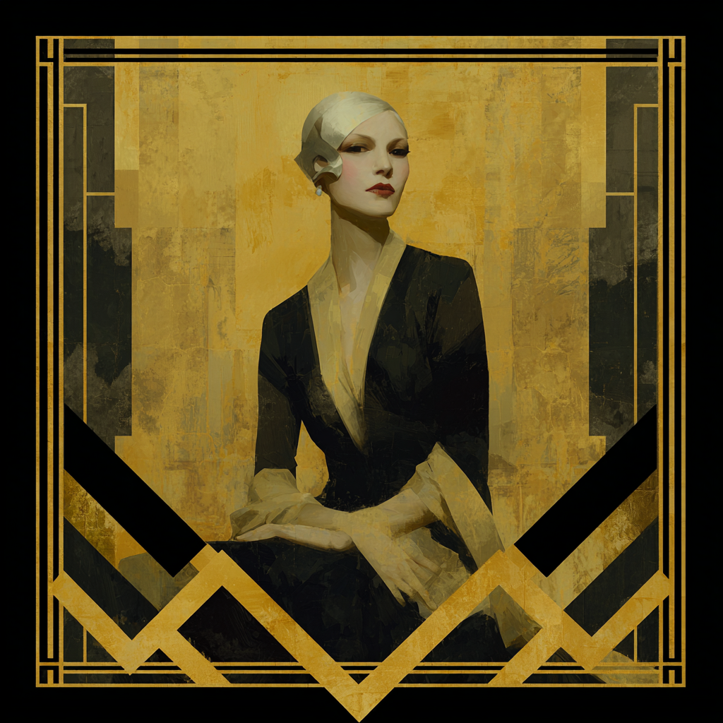 Art Deco portrait 1 example