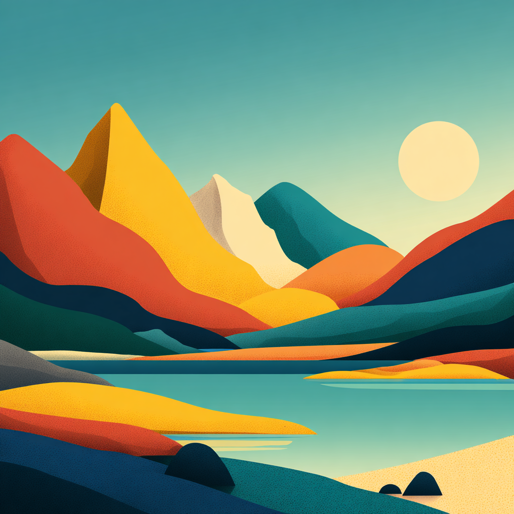Flat Design landscape 2 example
