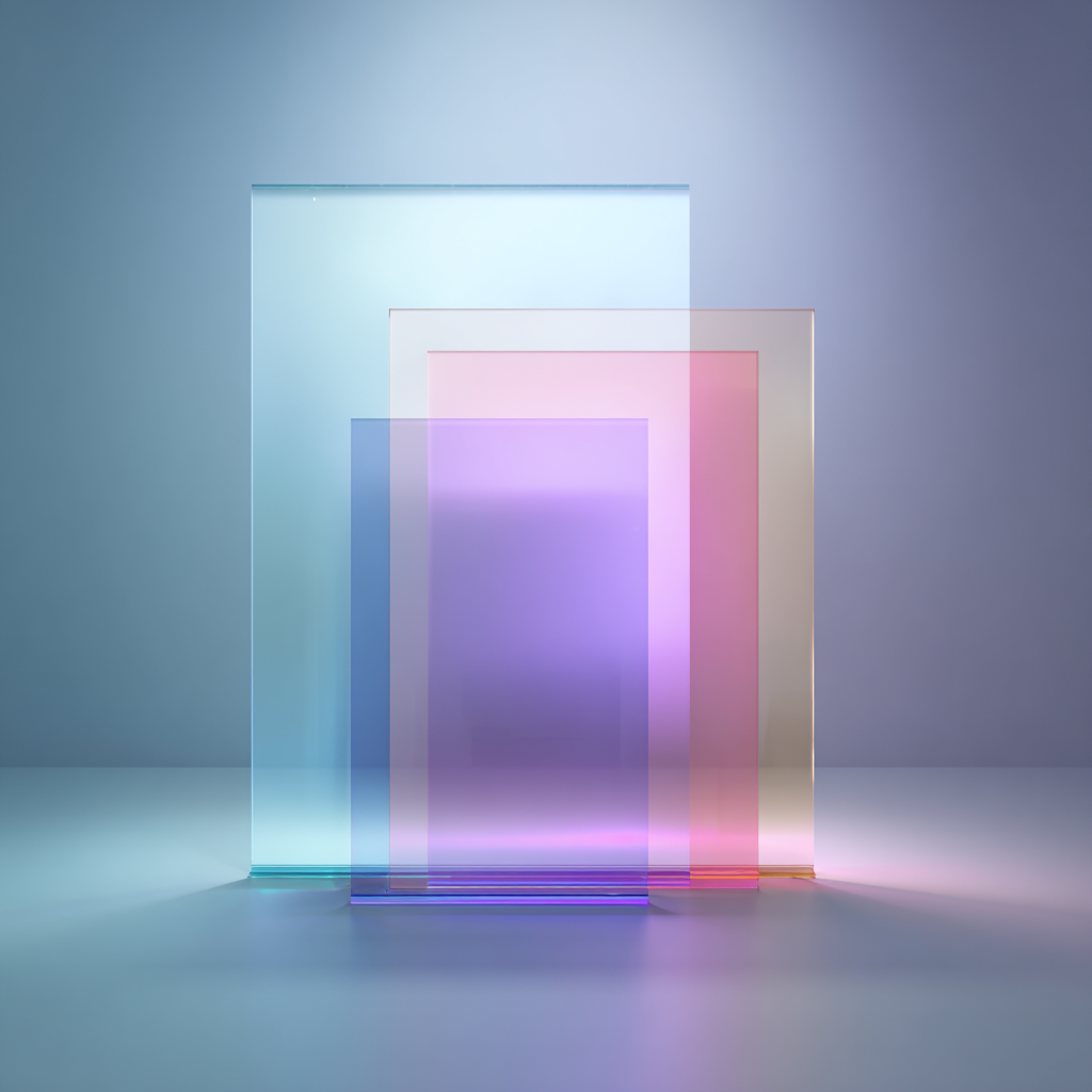 Glassmorphism landscape 1 example