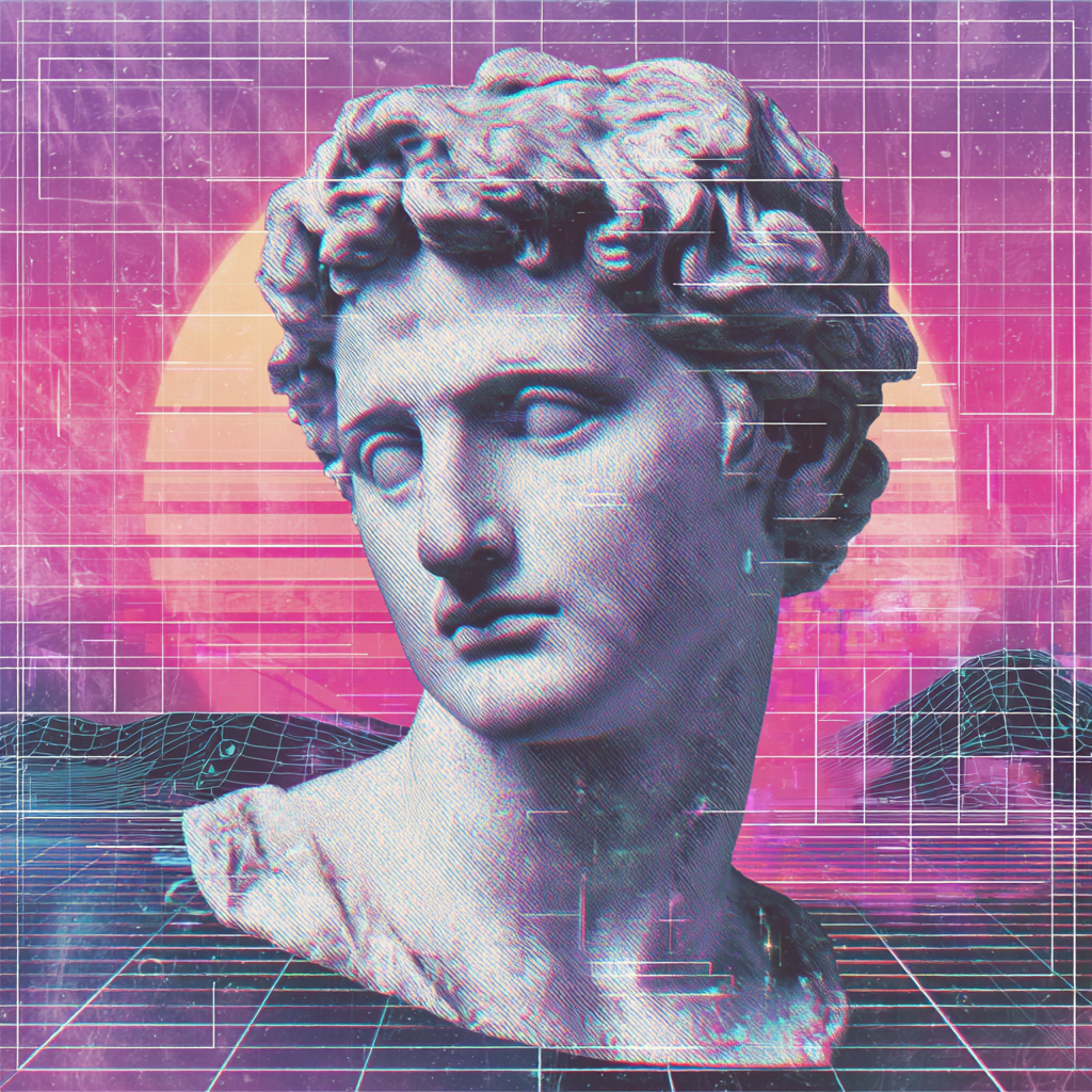 Vaporwave portrait 2 example