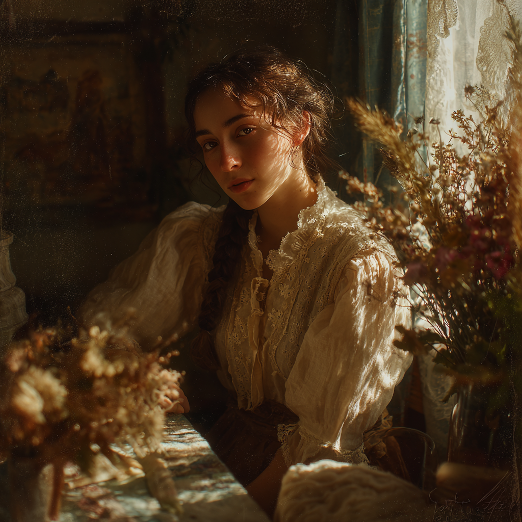 Cottagecore portrait 2 example